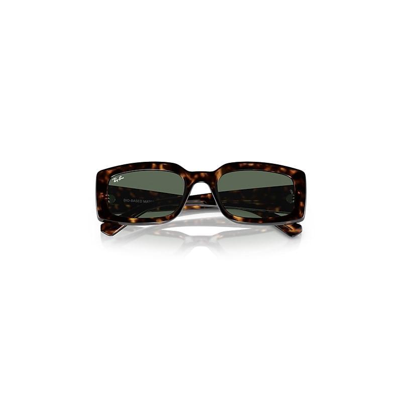 Ray-Ban Unisex Kiliane RB4395 54mm Havana Rectangle Sunglasses Product Image