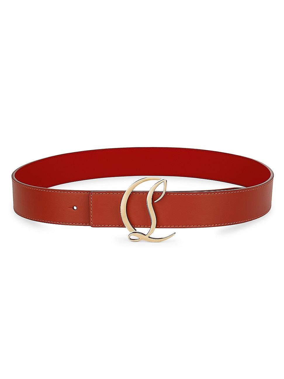 Womens Logo Leather Belt Product Image