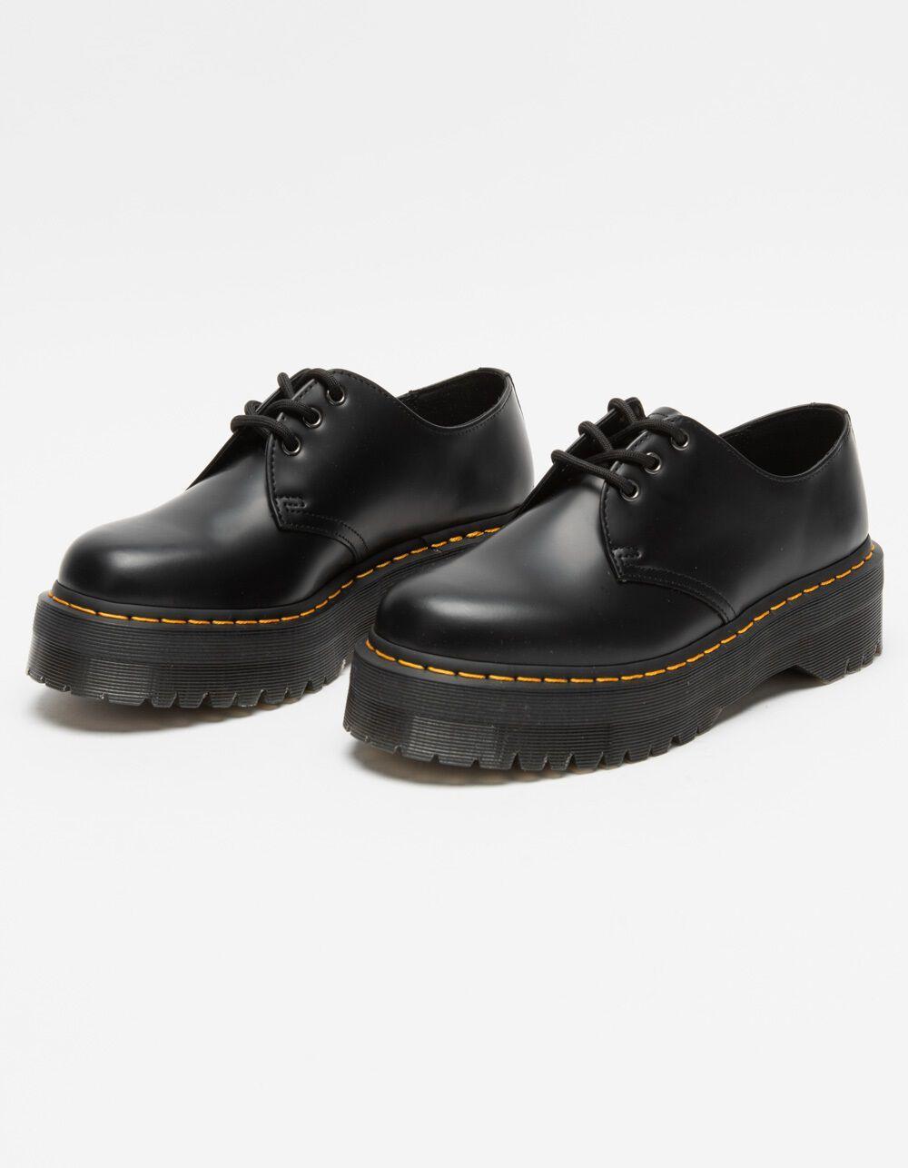 DR. MARTENS 1461 Quad Smooth Leather Womens Platform Shoes product image