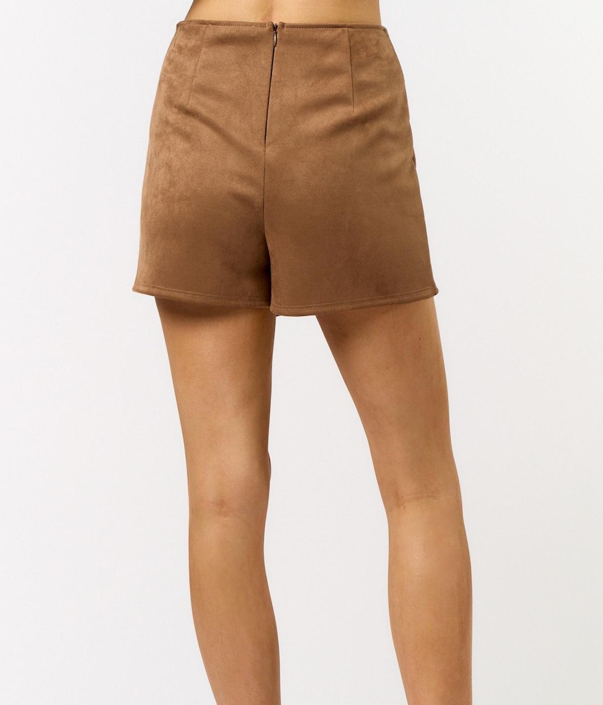 Suede Wrap Skort Product Image