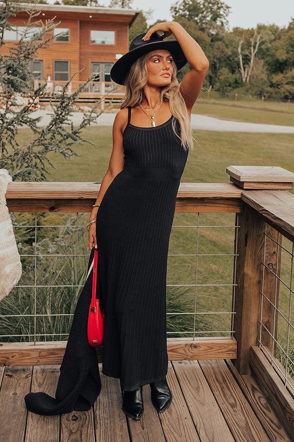 Wit And Wonder Maxi Dress In Black Product Image