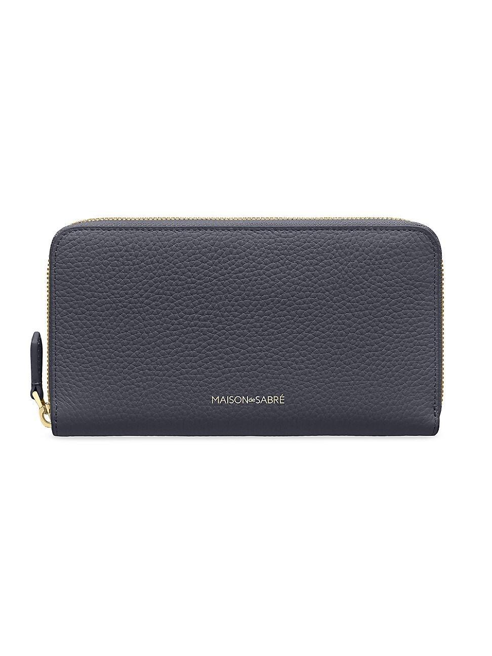 Womens Long Leather Zip Wallet Product Image