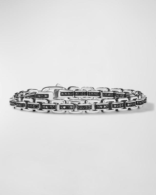 Mens Box Chain Bracelet In Sterling Silver Product Image