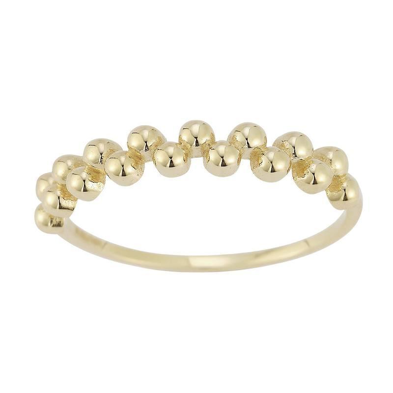 LUMINOR GOLD 14k Gold Multi Ball Ring, Womens Yellow Product Image