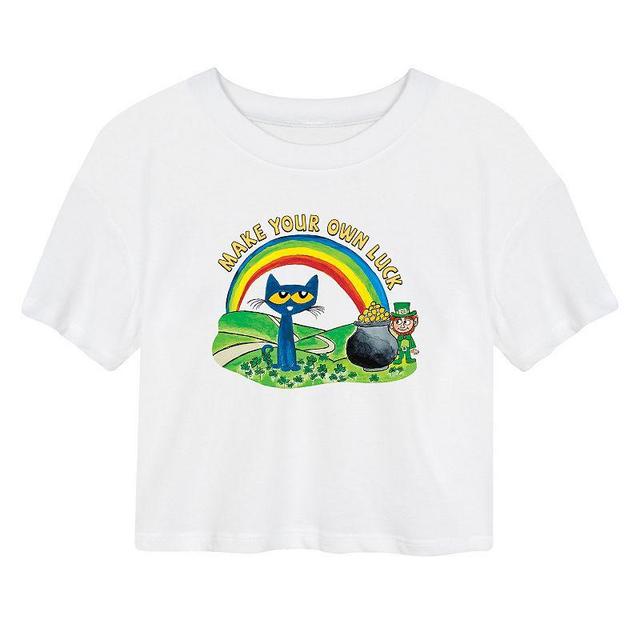 Juniors PTC Leprechaun Graphic Cropped Tee, Girls Product Image