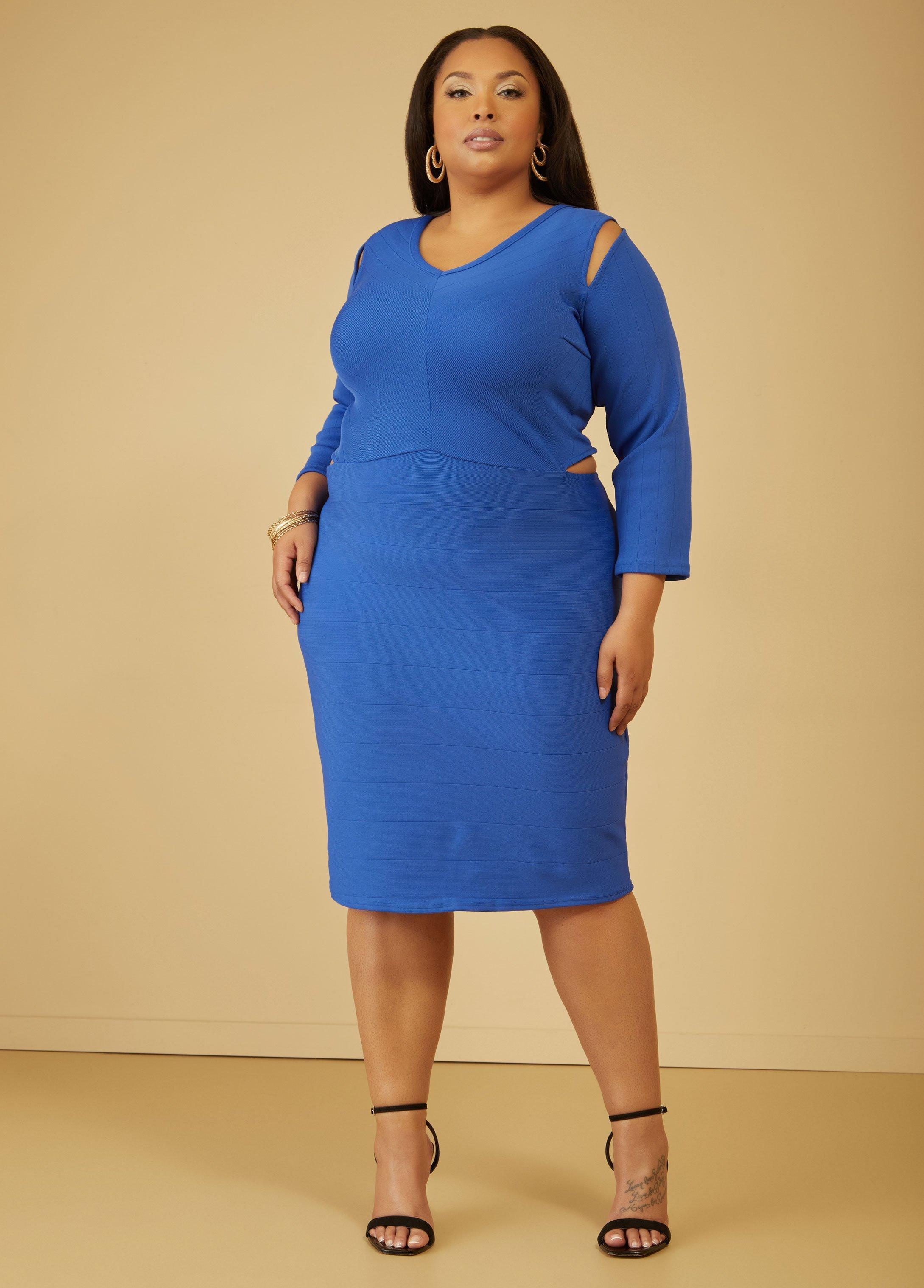 Plus Size Cutout Bandage Dress Ashley Stewart product image