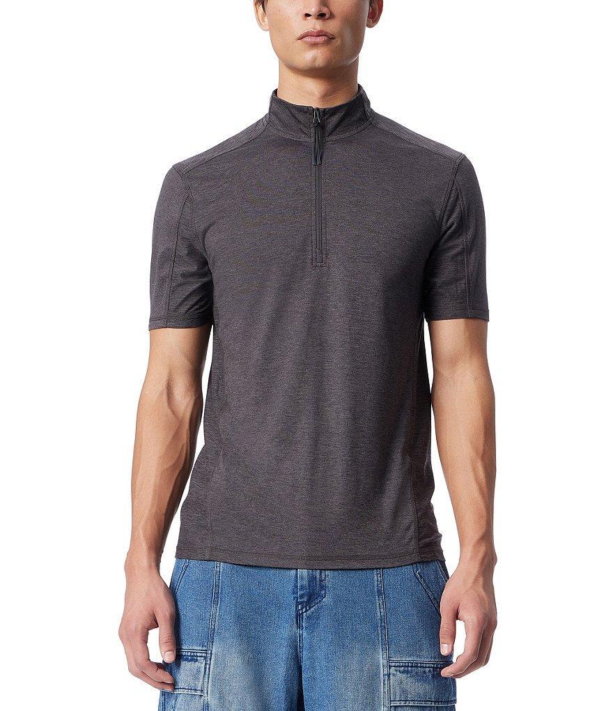 Crossed Eyed Moose Short Sleeve Performance Quarter-Zip Pullover Product Image