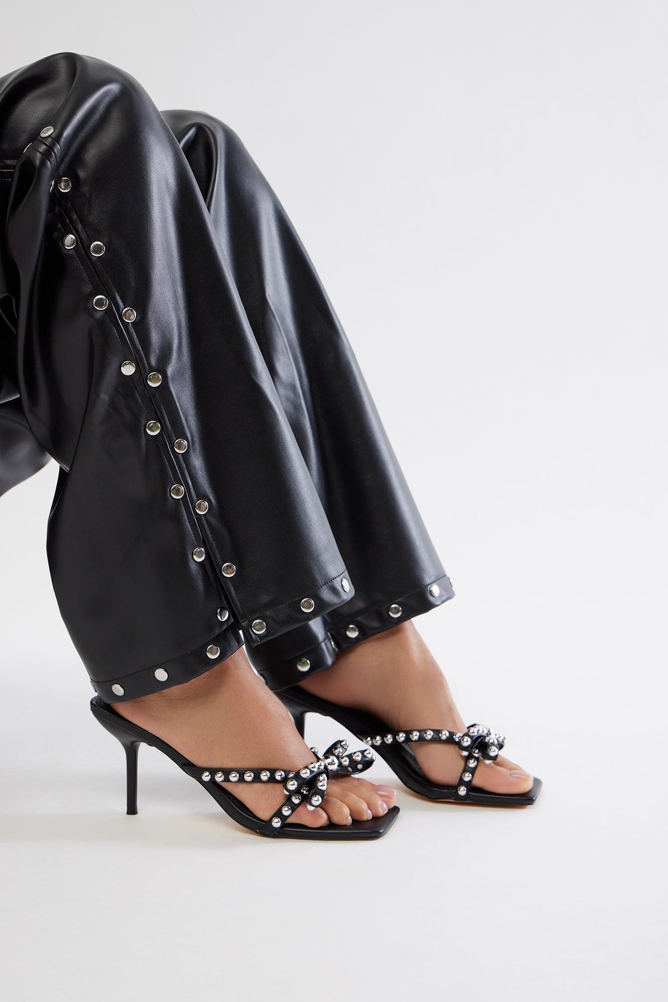 Samoa Studded Mules - Black Product Image