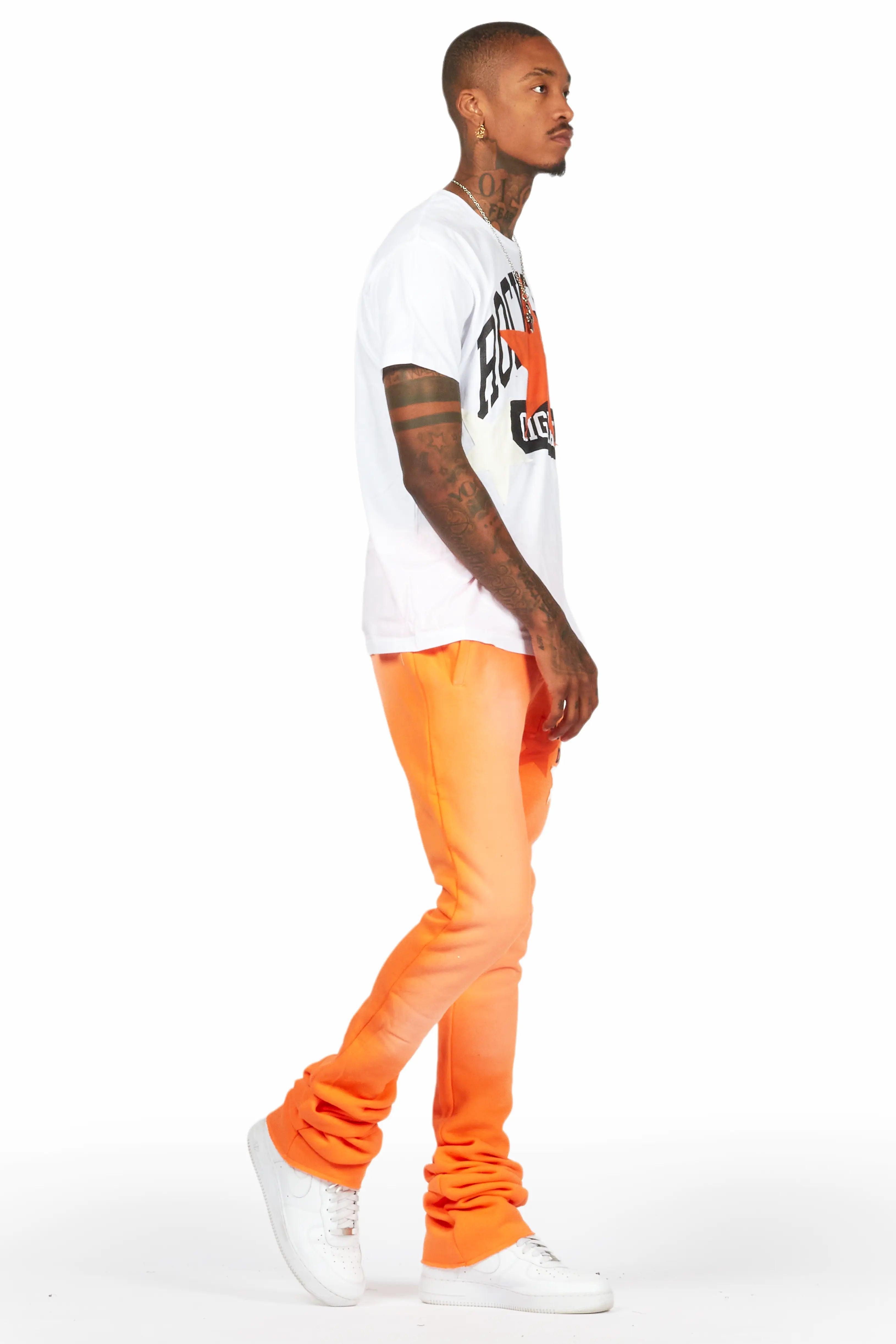 Mallor Orange T-Shirt/Super Stacked Track Set Male Product Image