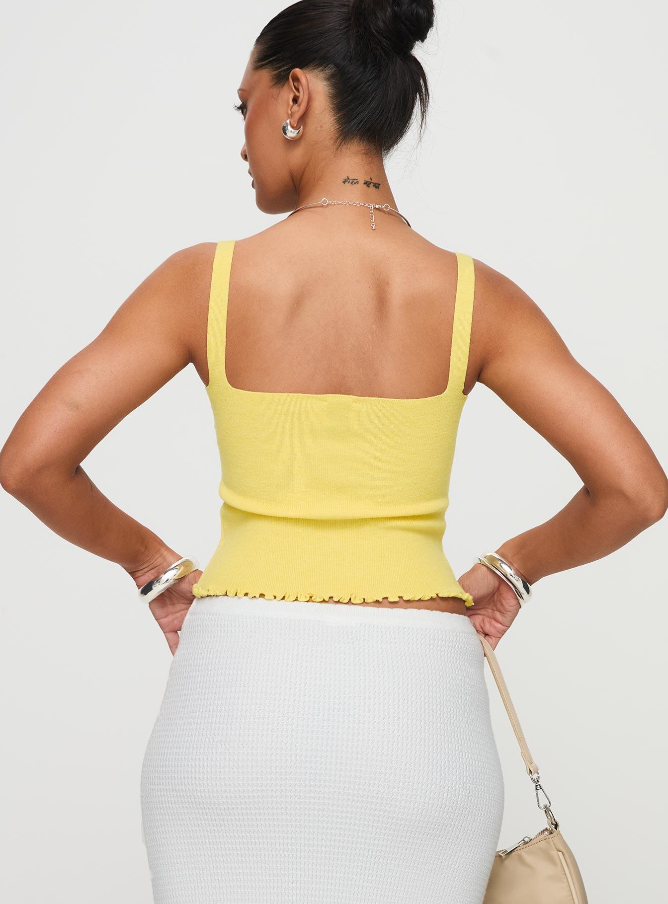 Dalma Twist Top Yellow Product Image