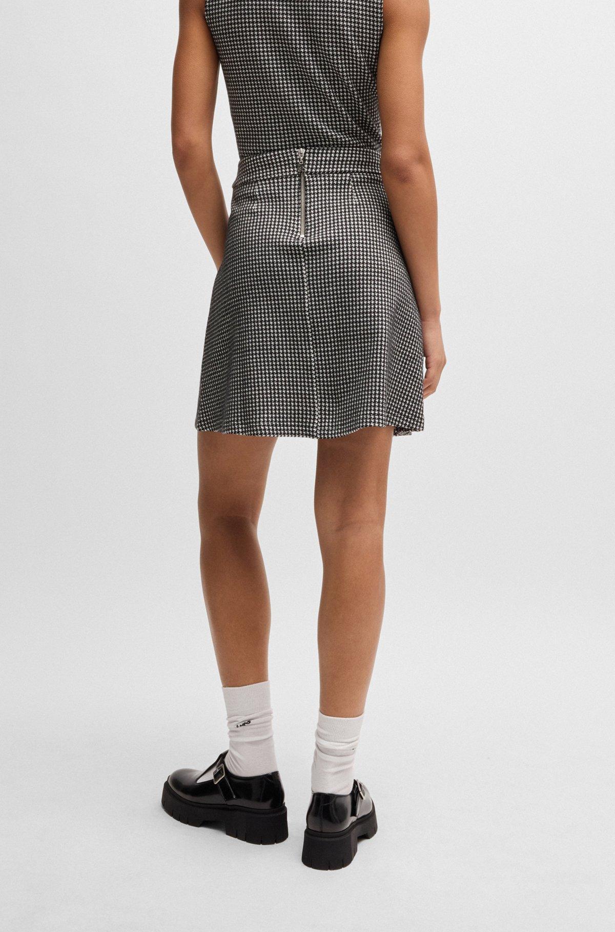  mini skirt with houndstooth jacquard Product Image