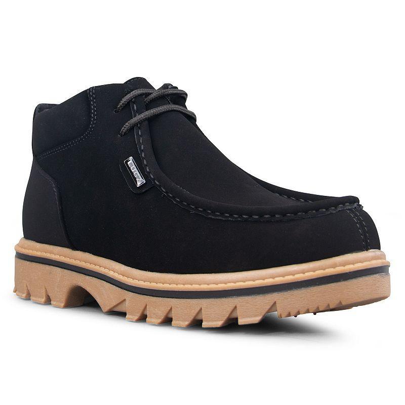 Lugz Fringe Mens Ankle Boots Brown Gum Cream Product Image