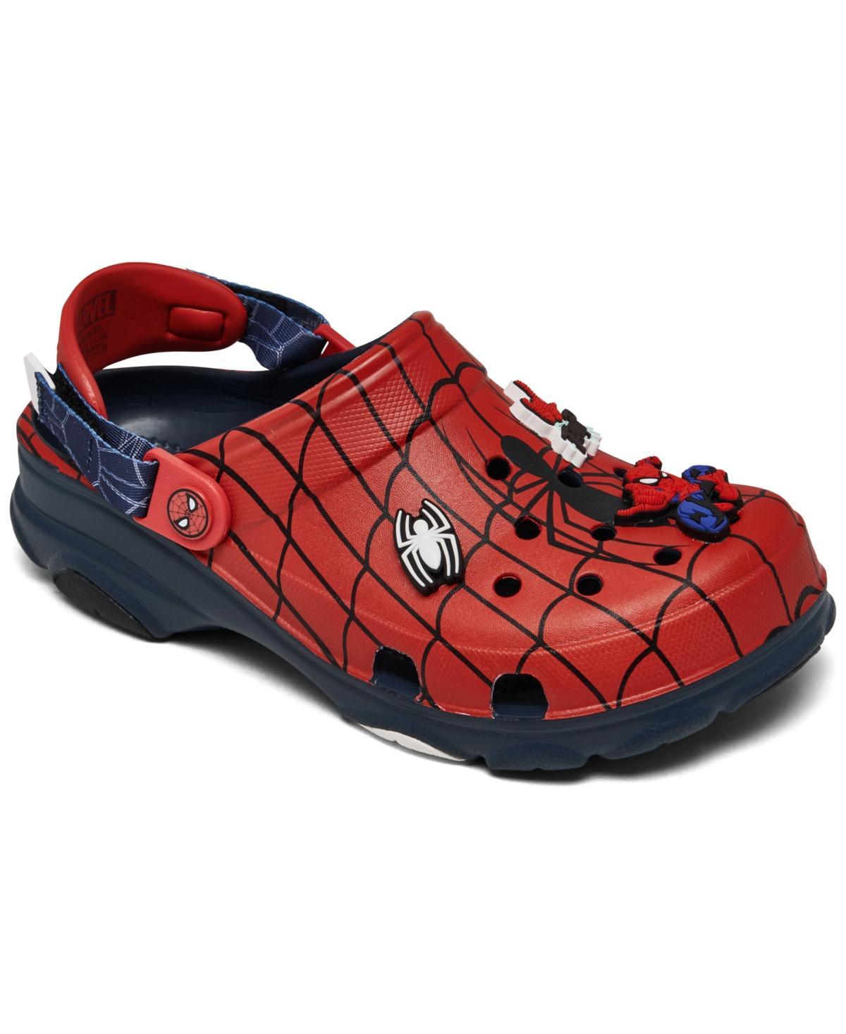 Crocs Little Kids Spider-Man All-Terrain Classic Clogs from Finish Line - Navy Product Image