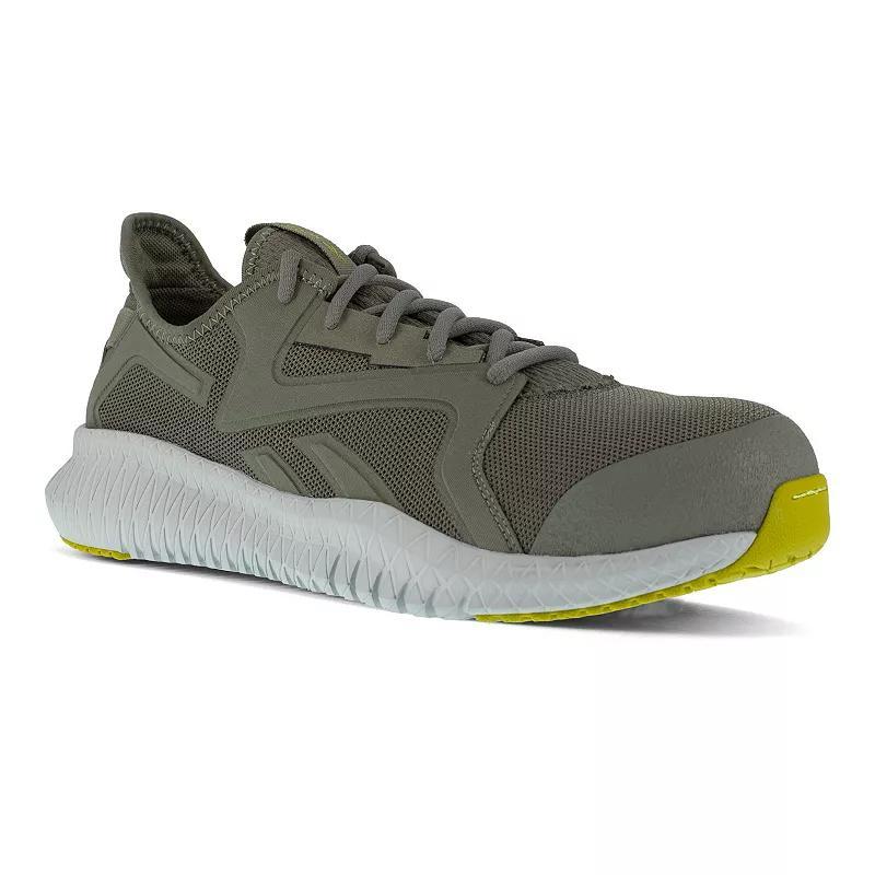 Reebok Flexagon 3.0 Work Mens Composite-Toe Shoes Green Product Image