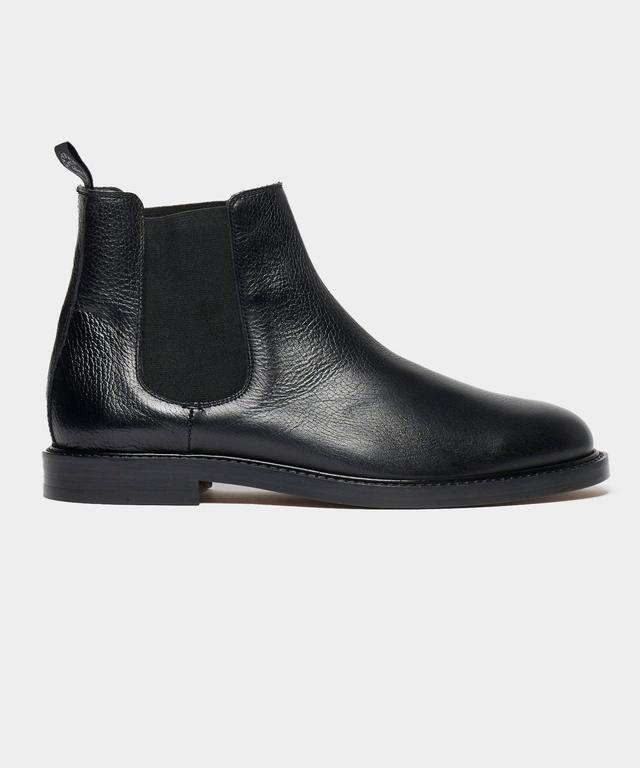 Leather Chelsea Boot in Black Product Image