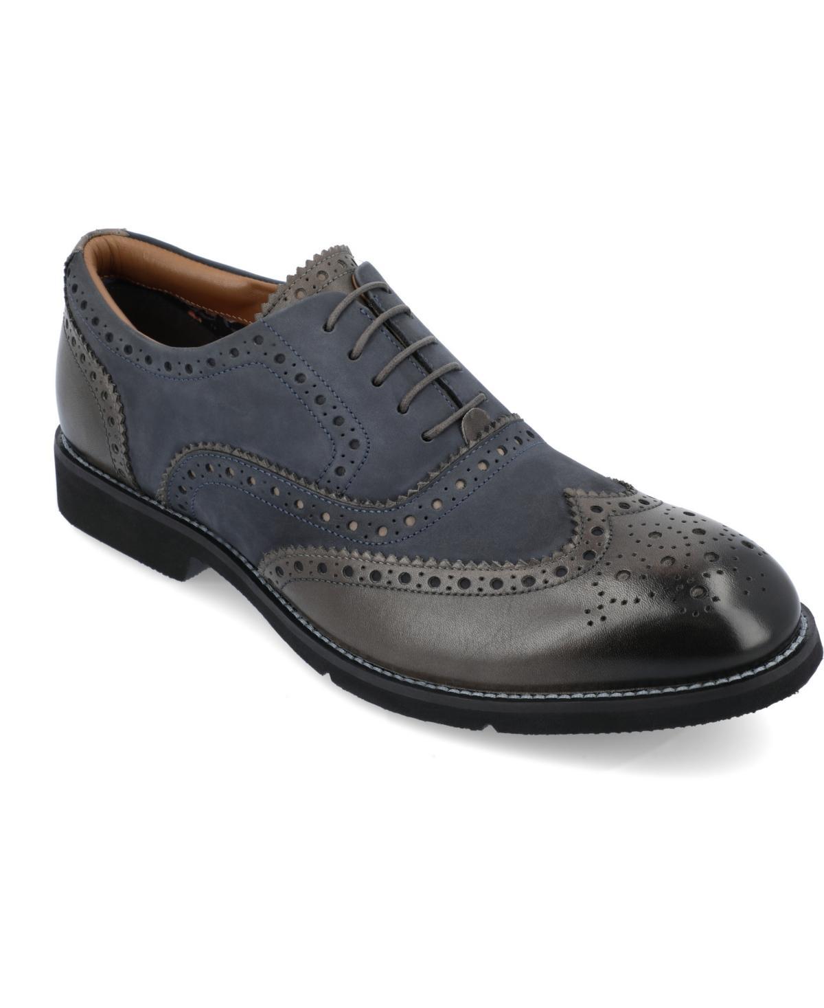 Thomas & Vine Covington Brogue Mens Oxford Dess Shoes Blue Product Image