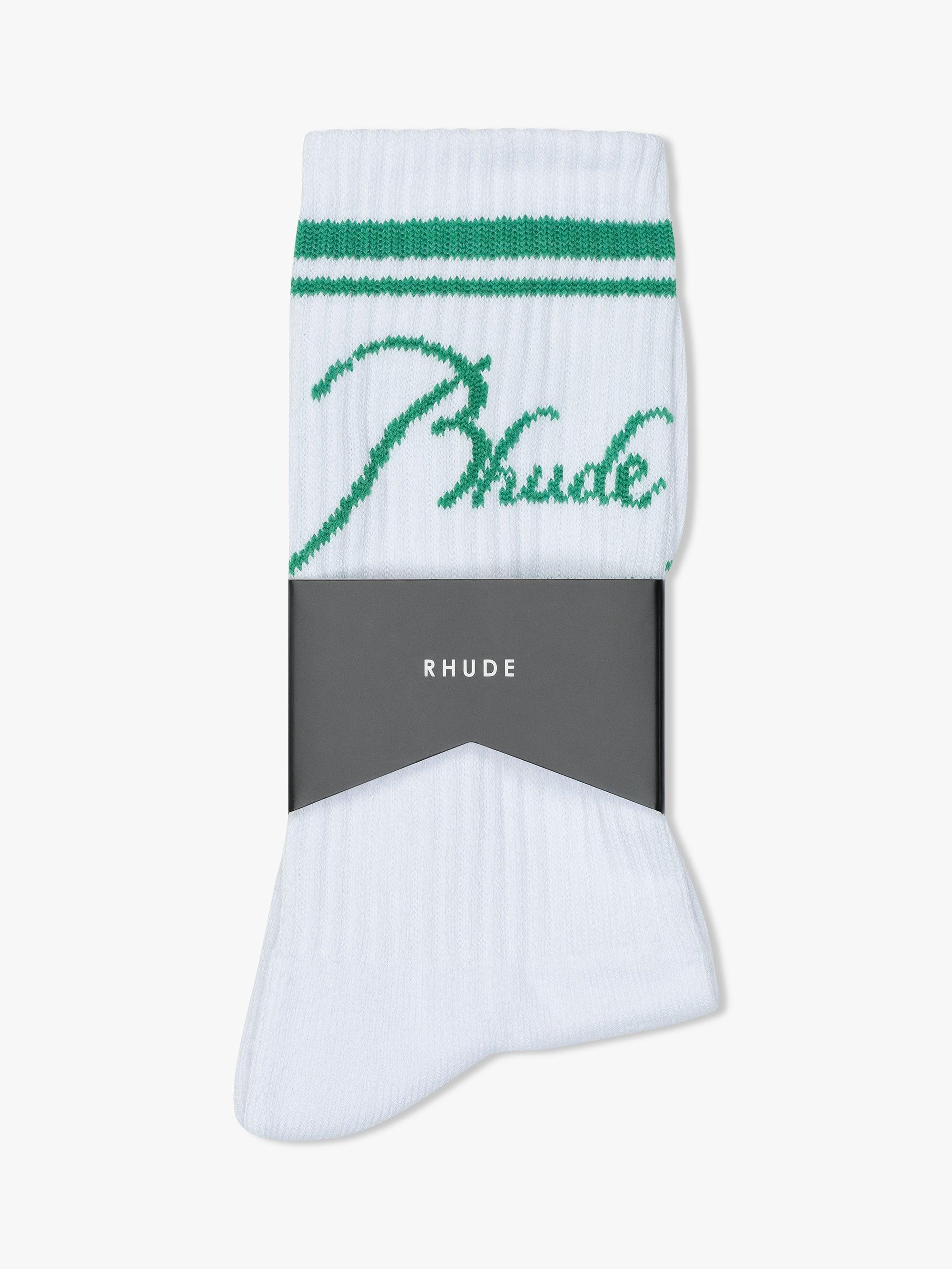 RHUDE SCRIPT LOGO SOCK Male Product Image