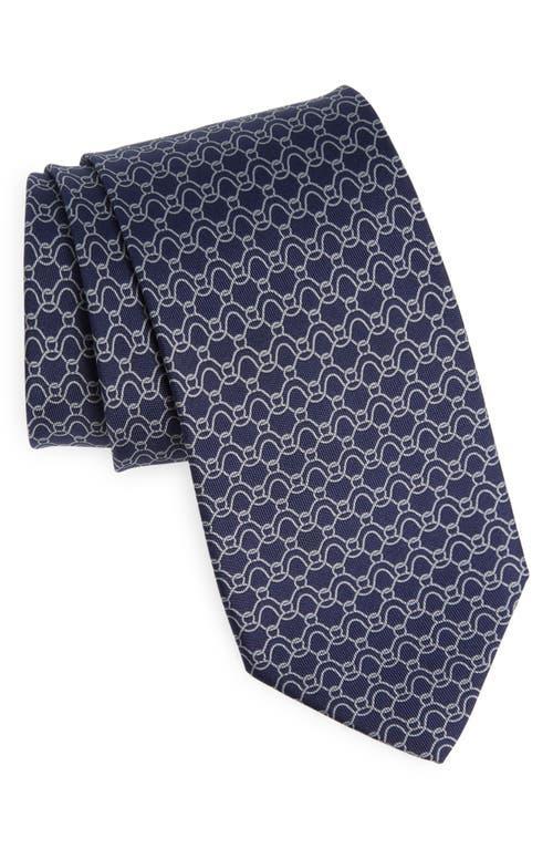 Mens Waves Printed Silk Tie Product Image