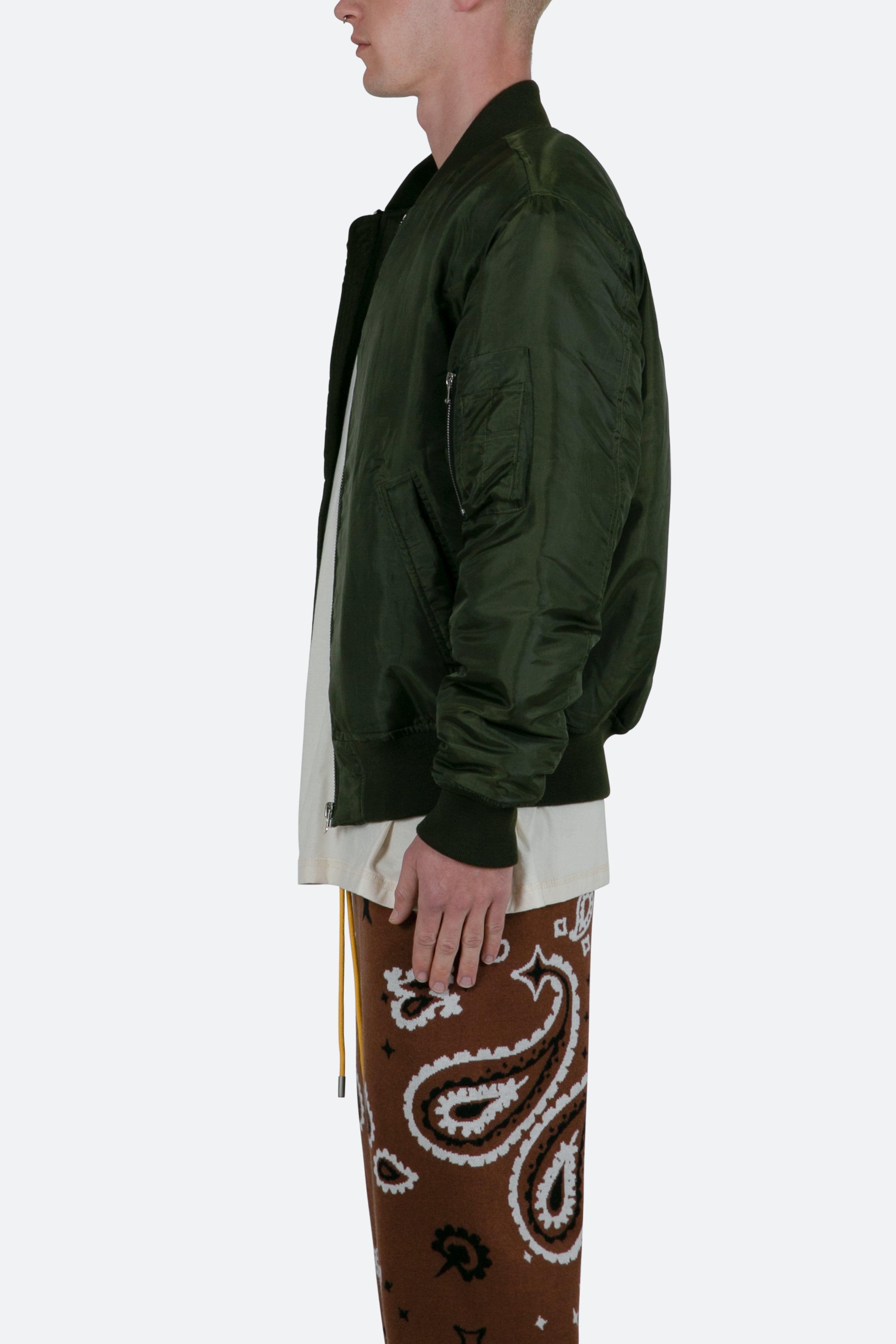 Lightweight Bomber Jacket - Olive Product Image