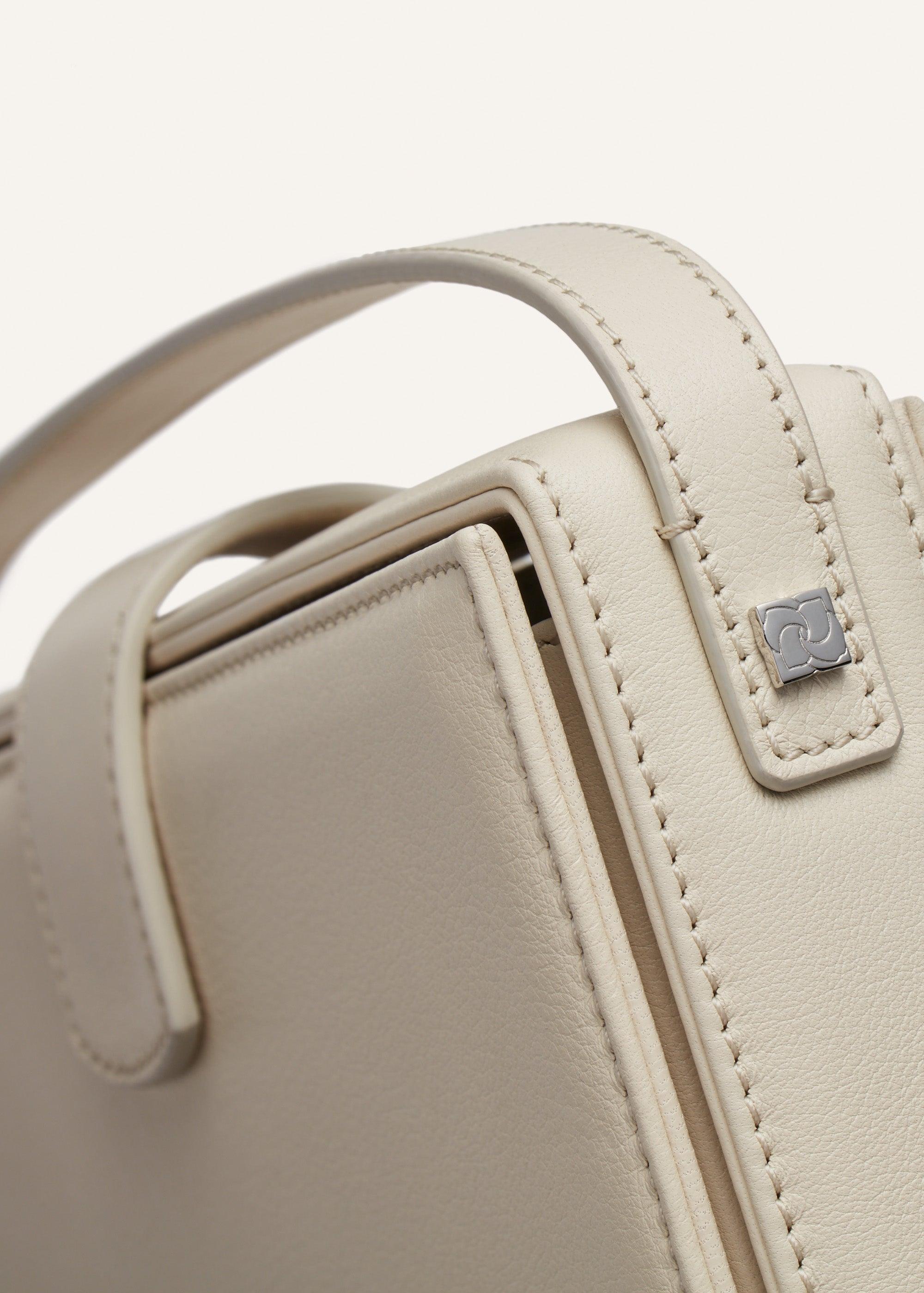 Apolonia bag in cream leather Product Image