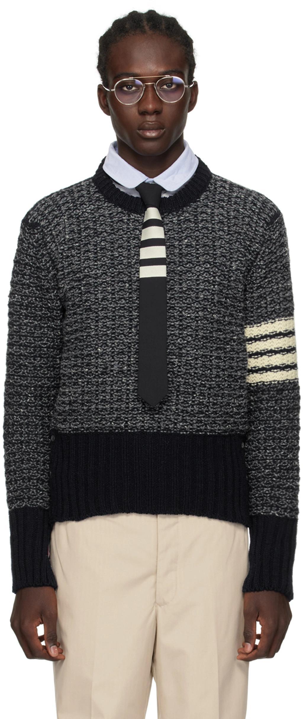 Navy 4-bar Sweater In 415 Navy Product Image