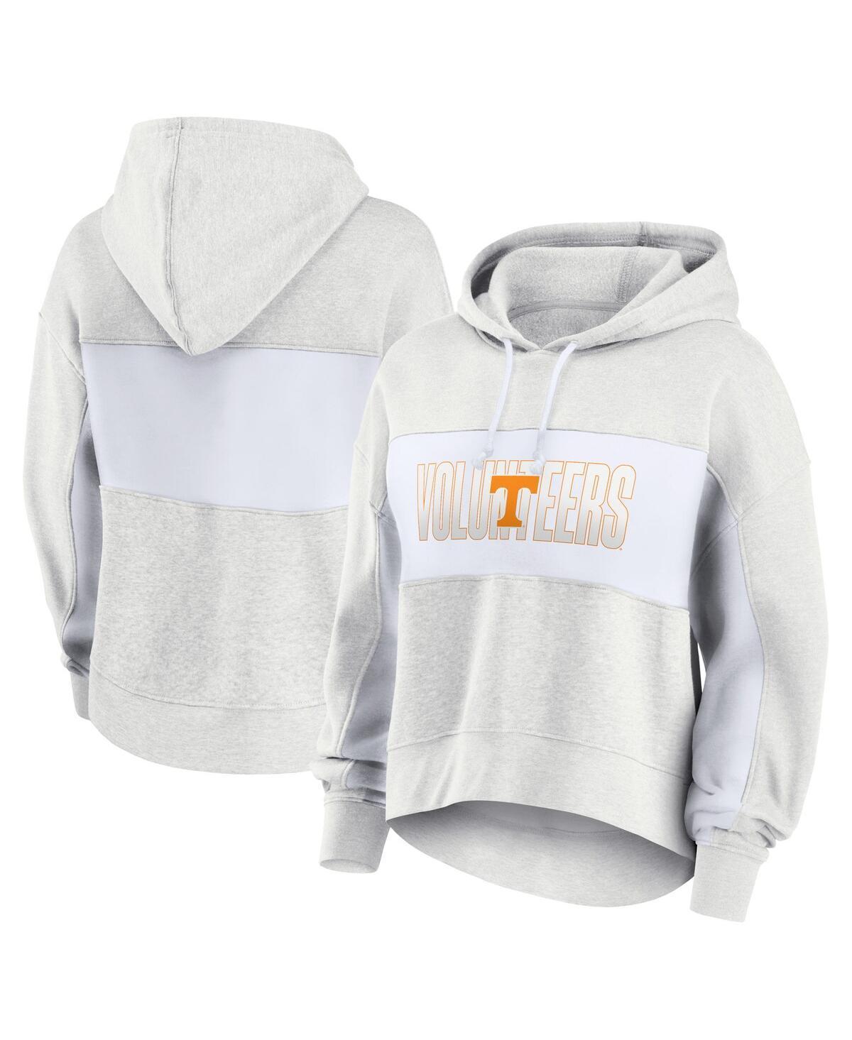 Fanatics Womens Oatmeal Tennessee Volunteers Up For It Pullover Hoodie - Oatmeal Product Image