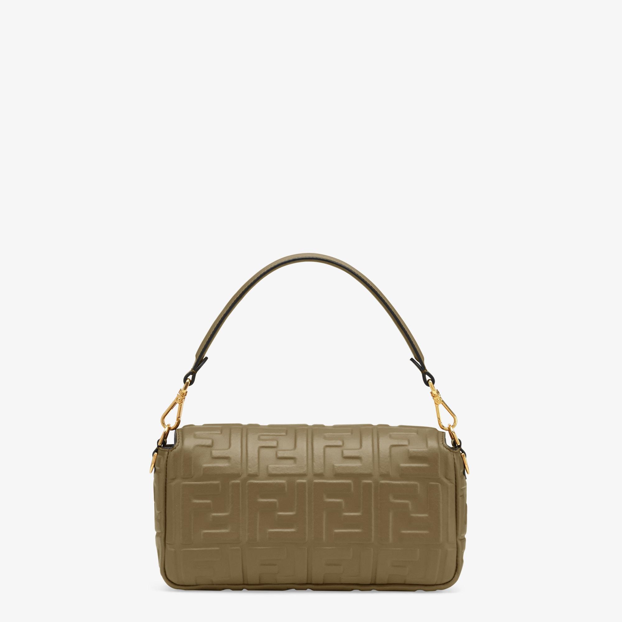 BaguetteGreen nappa leather bag Product Image