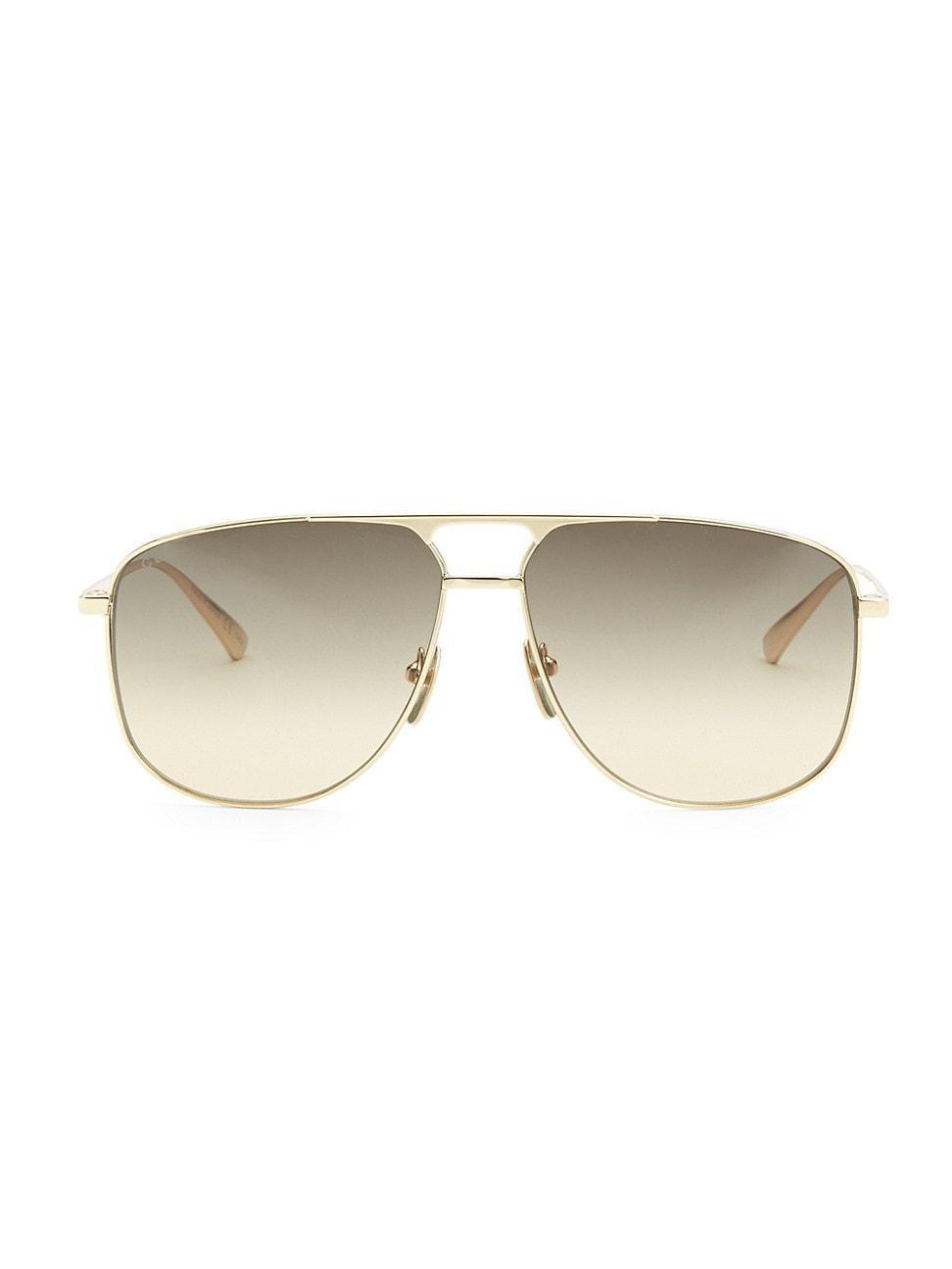 Mens 60MM Navigator Sunglasses Product Image