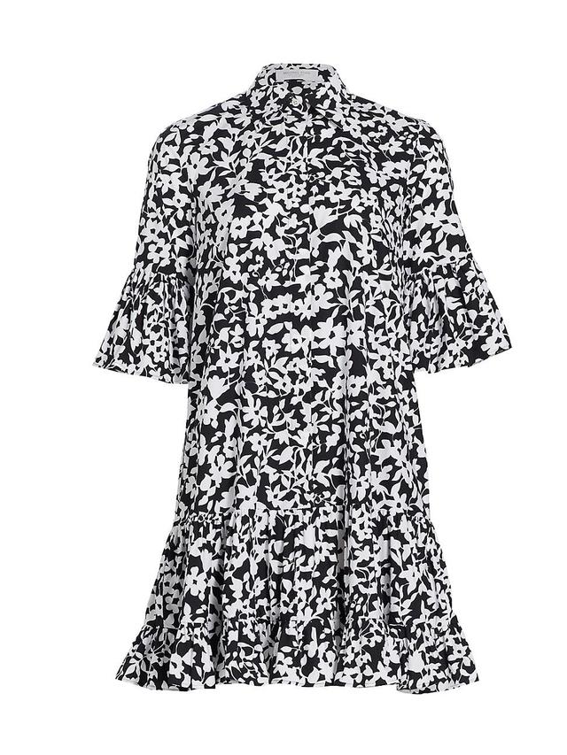 Womens Floral Poplin Shirtdress Product Image