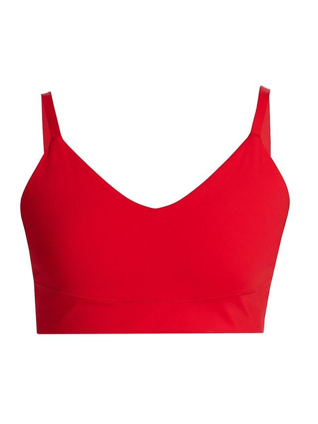 Womens Hot Red Action Bralette Top Product Image