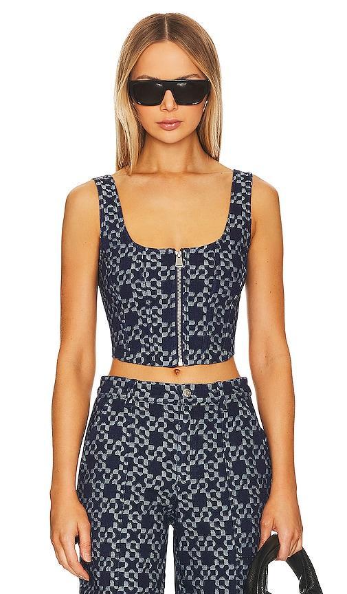 SIMKHAI Krista Bustier Top Size 4. Product Image