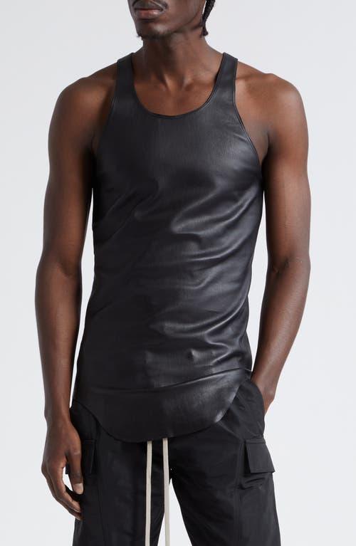 Rick Owens Longline Leather Blend Tank Product Image