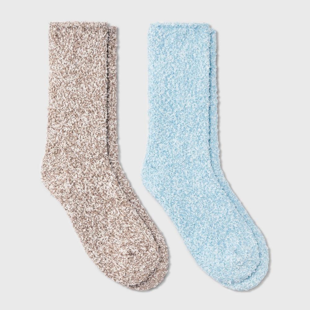 Womens Marled 2pk Cozy Crew Socks - Auden 4-10 Product Image