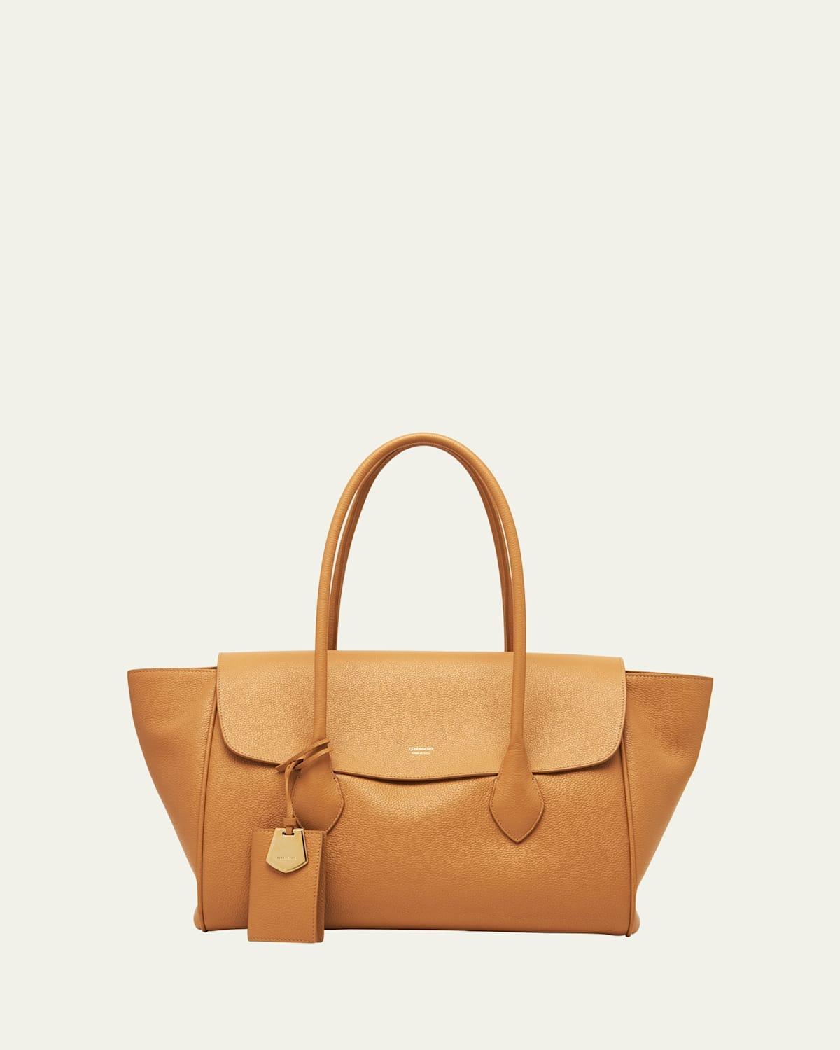 Classic Calfskin Top Handle Tote Bag Product Image