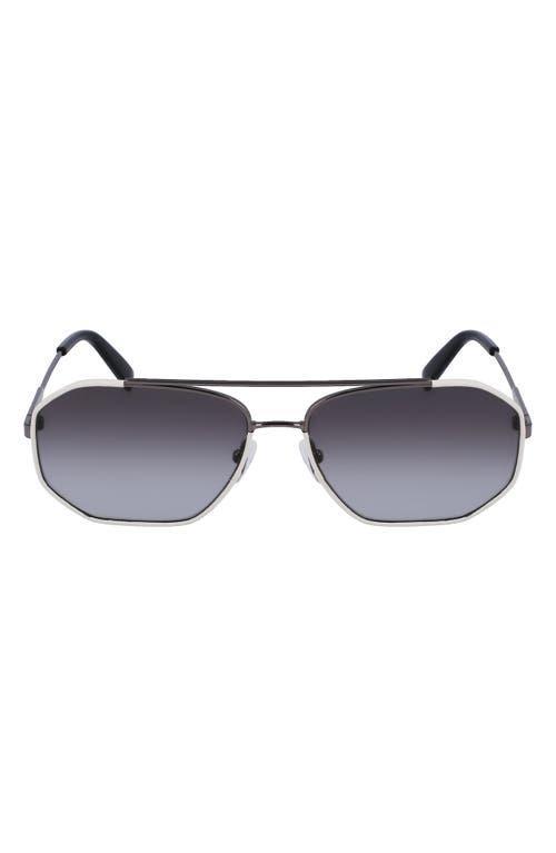 FERRAGAMO 60mm Navigator Sunglasses Product Image