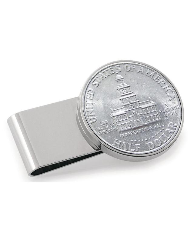 Mens American Coin Treasures Jfk Bicentennial Half Dollar Stainless Steel Coin Money Clip Product Image