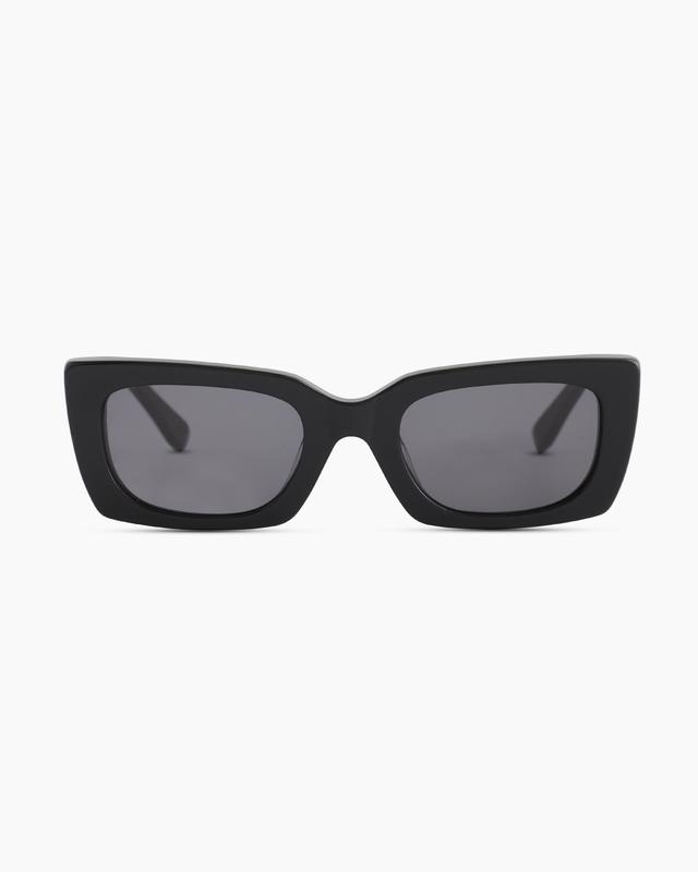 Womens Emmerson Polarized Acetate Sunglasses in Black with Grey lens, Cellulose Acetate by Quince Product Image