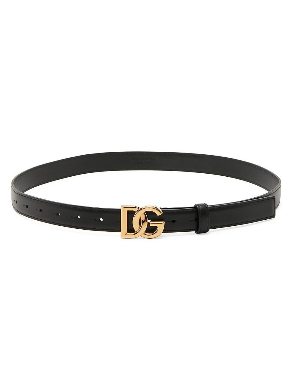 Dolce & Gabbana DG Logo Leather Belt Product Image