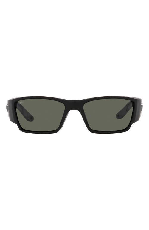 Costa Mens Del Mar Corbina Pro 61mm Polarized Matte Rectangle Sunglasses Product Image