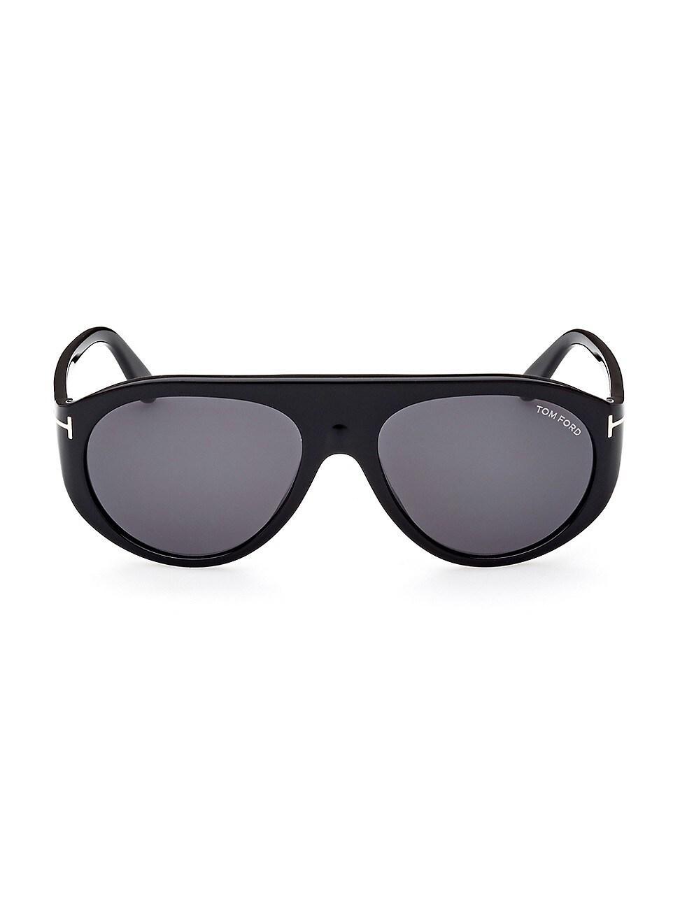 Mens 59MM Round Plastic Sunglasses Product Image