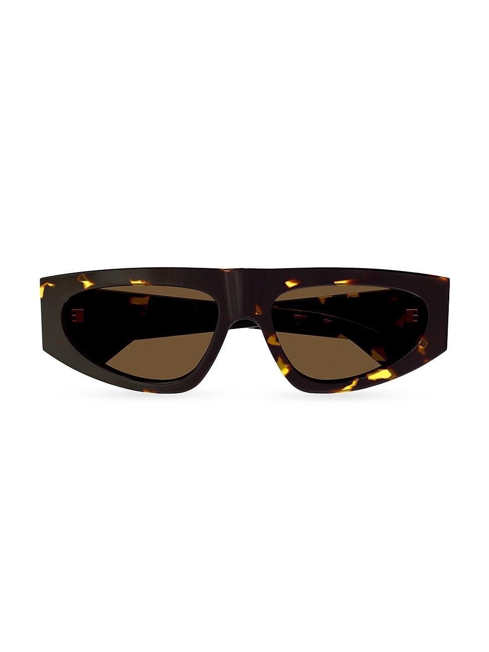 Engraved Logo Acetate Rectangle Sunglasses Product Image