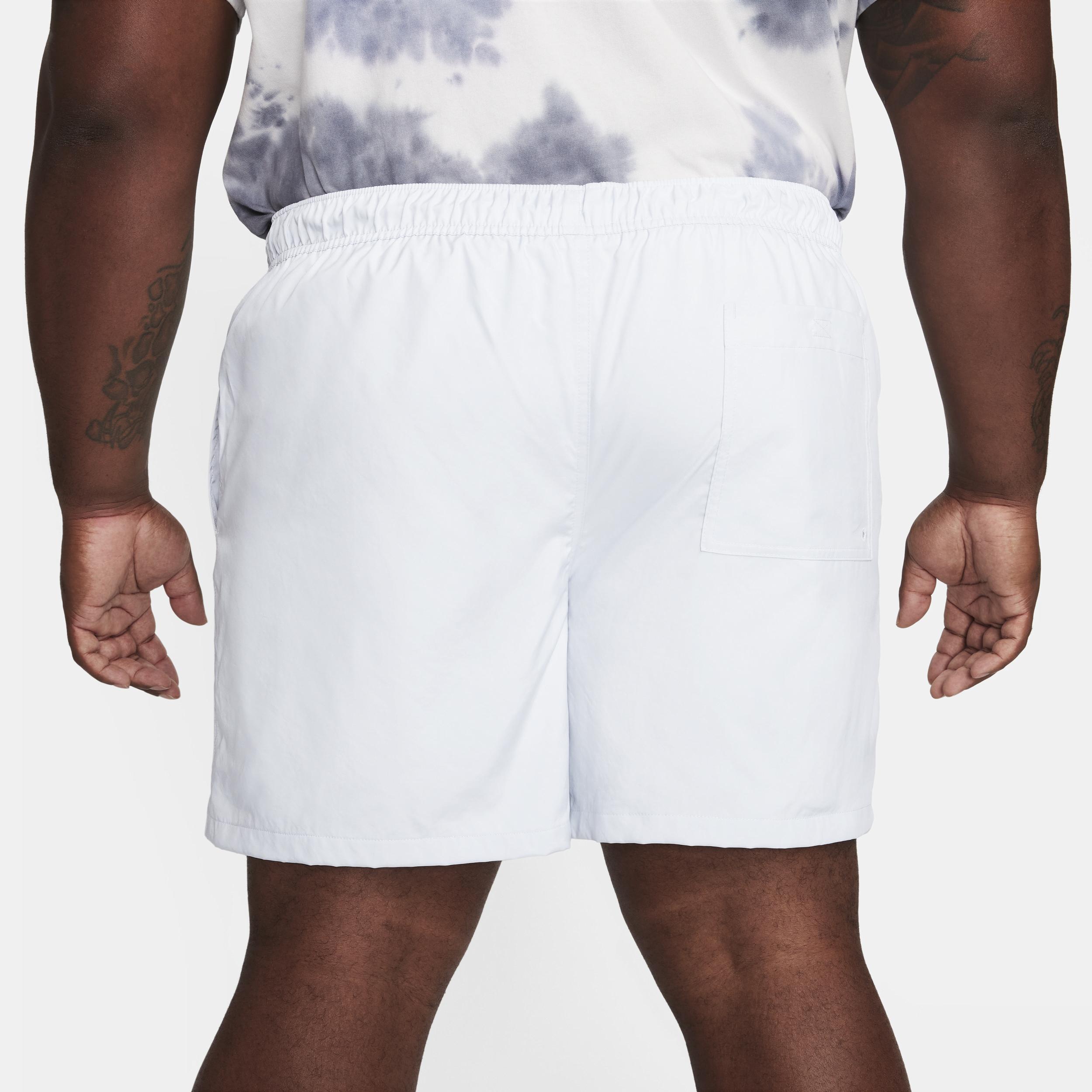 Mens Nike Club Woven Flow Shorts Pure White Product Image