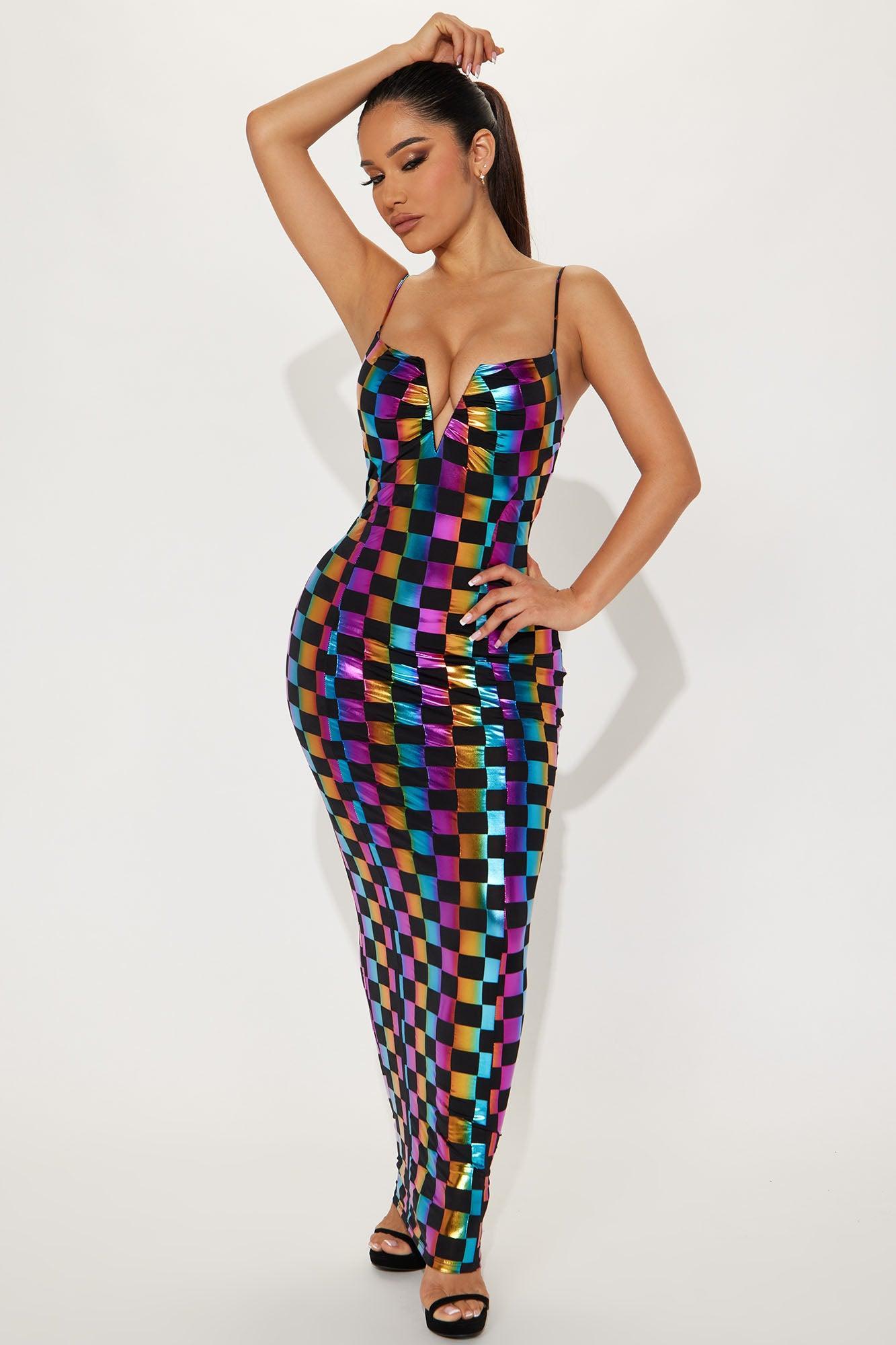 Fun N Games Maxi Dress - Black Product Image