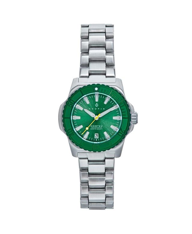 Nautis Men Cortez Automatic Stainless Steel Strap Watch w/Date Green Product Image