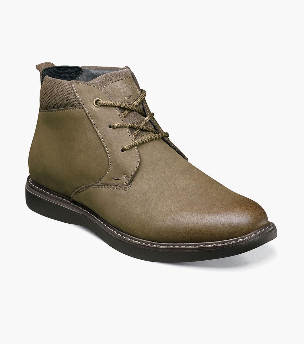 Nunn Bush Shoes Bayridge Plain Toe Chukka Moss Product Image