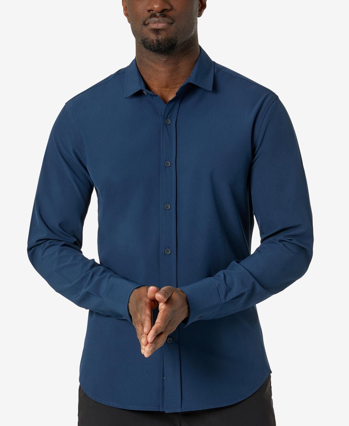 Kenneth Cole Mens Solid Slim Fit Performance Shirt Product Image