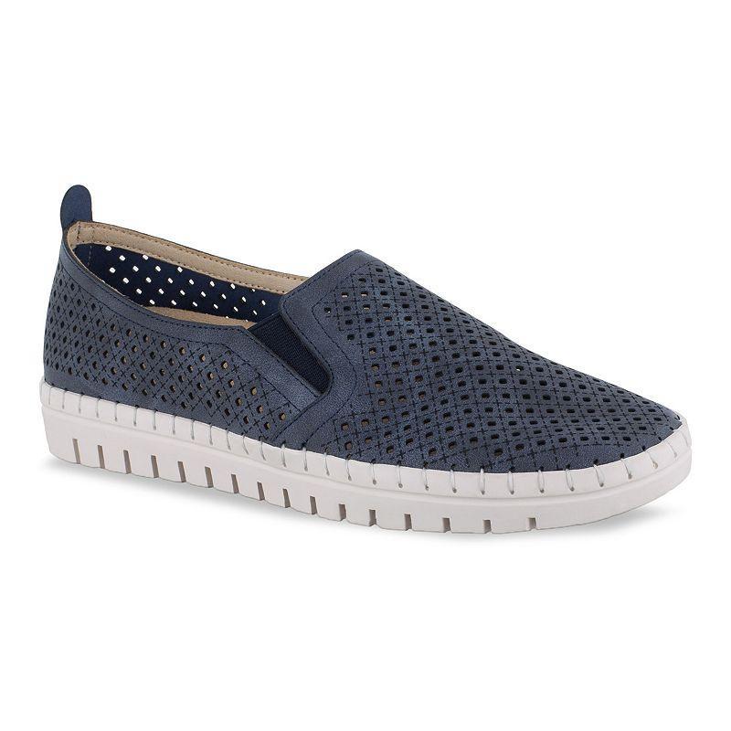 Easy Street Fresh Womens Slip-On Sneakers White Product Image