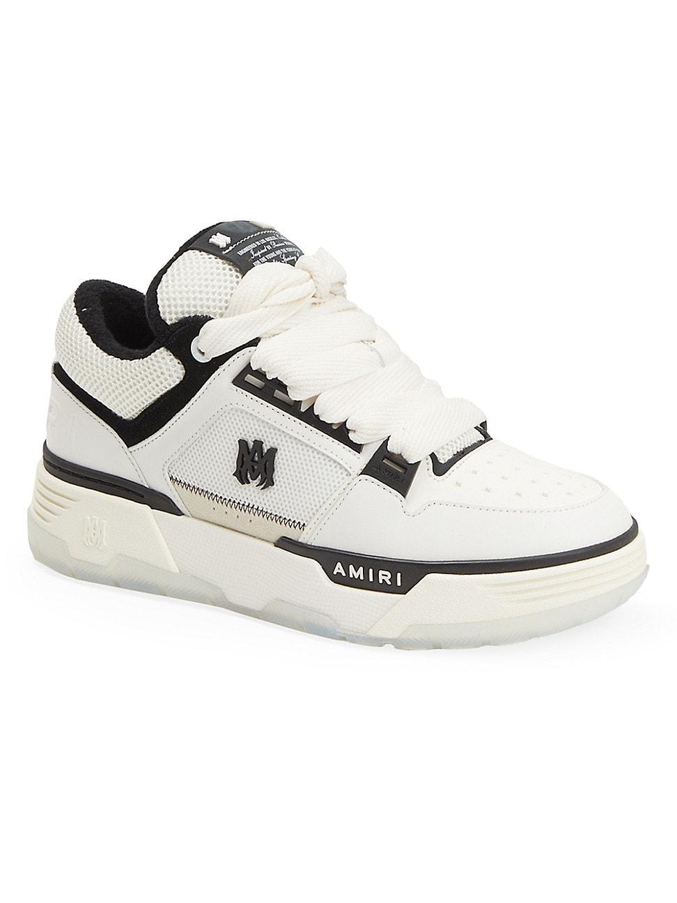 Mens MA-1 Leather & Mesh Low-Top Sneakers Product Image