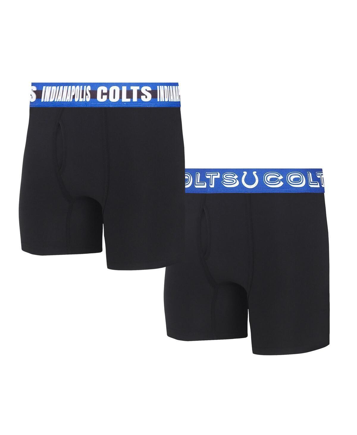 Mens Concepts Sport Indianapolis Colts Gauge Knit Boxer Brief Two-Pack Product Image