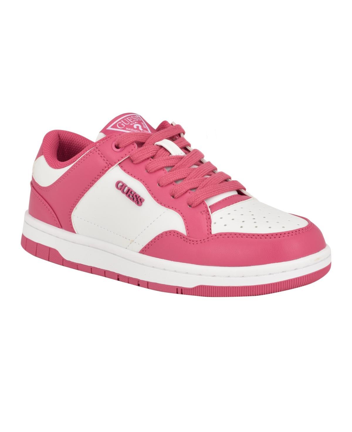 Guess Womens Rubinn Lace-Up Logo Detail Sneakers Product Image